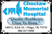 Choctaw Memorial Hospital  (Sidebar Below E-Edition)