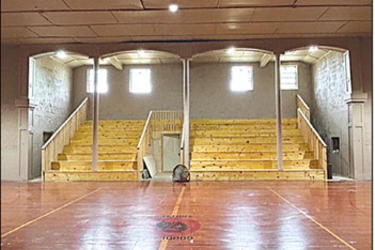 Goodland Academy has been working on updates to its gymnasium. Currently updated are new LED lights, new bleachers (pictured) and a fresh coat of paint.