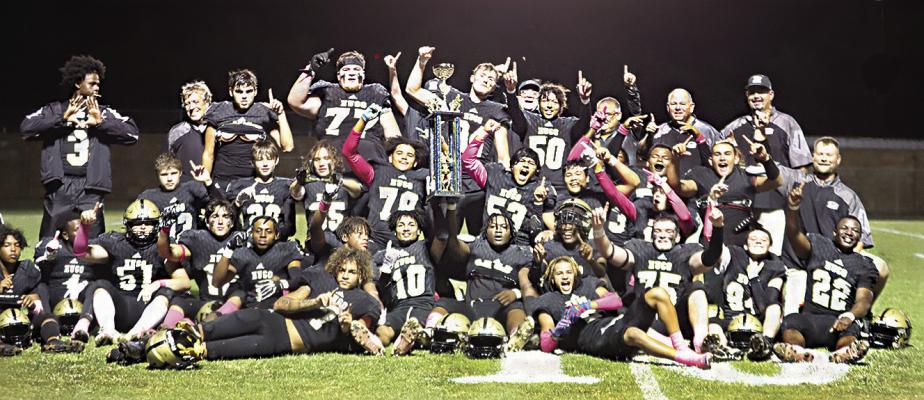 THE HUGO BUFFALOES and the Antlers Bearcats never disappoint when it comes to hard-nosed football and their game history has provided a lot of bragging rights to individual players over the years. This year, the Buffaloes broke a late-game tie to win the game in the final minute of play. Hugo News Photo / Kelli Stacy