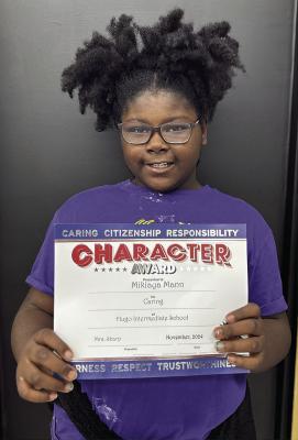 ‘Caring’ students at H.I.S...