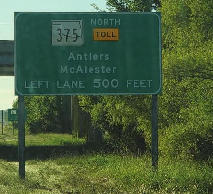 Indian Nation Turnpike now State Highway 375