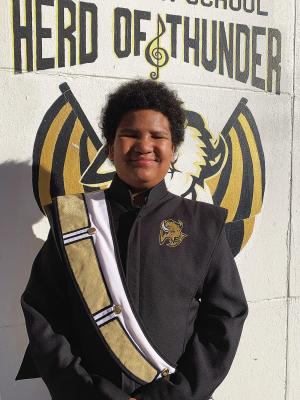 The Hugo Herd of Thunder Band Student of the Week is Karsyn Davidson, who is an eighth grader at Hugo Middle School. He has been in band for three years and plays the Clarinet and Bass Clarinet. What he likes most about being a member of the Herd of Thunder are the people. Outside of band, he plays sports and in his spare time he enjoys playing games.