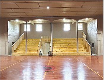 Goodland Academy has been working on updates to its gymnasium. Currently updated are new LED lights, new bleachers (pictured) and a fresh coat of paint.
