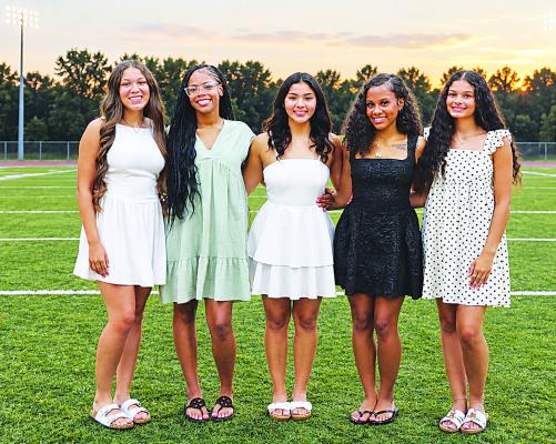 Ladies competing for Hugo High School Homecoming Queen include: Kinsley Johnson, A’Nariyah Cash, Jennifer Chavez, Jalyn Johnson and Jayda Kain.
