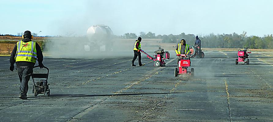 A project is underway at Stan Stamper Municipal Airport to improve conditions on the current airport tarmac area. According to airport manager Steve Holman, the project is estimated around $300,000. Hugo News / Stan Stamper