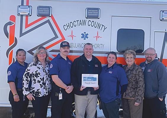 Pictured from left to right: Corla Hutchinson, Brenda Logan, Caleb Hitchcock, Executive Director Randy L. Springfield, Sara Richmond, Julie Oakes and Tony Weese.