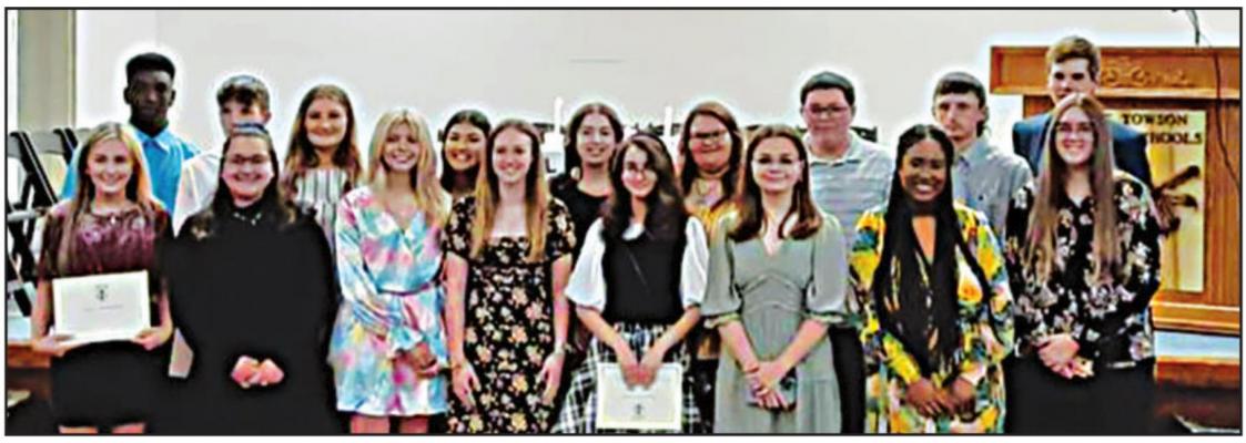 Fort Towson holds Honor Society ceremony