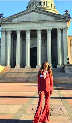 Jozie Holder attends Farm Bureau Capitol Camp