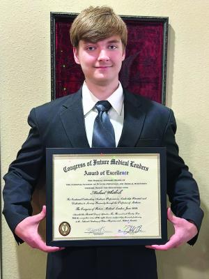 Honor student Michael Whitbeck nominated for Congress of Future Medical Leaders