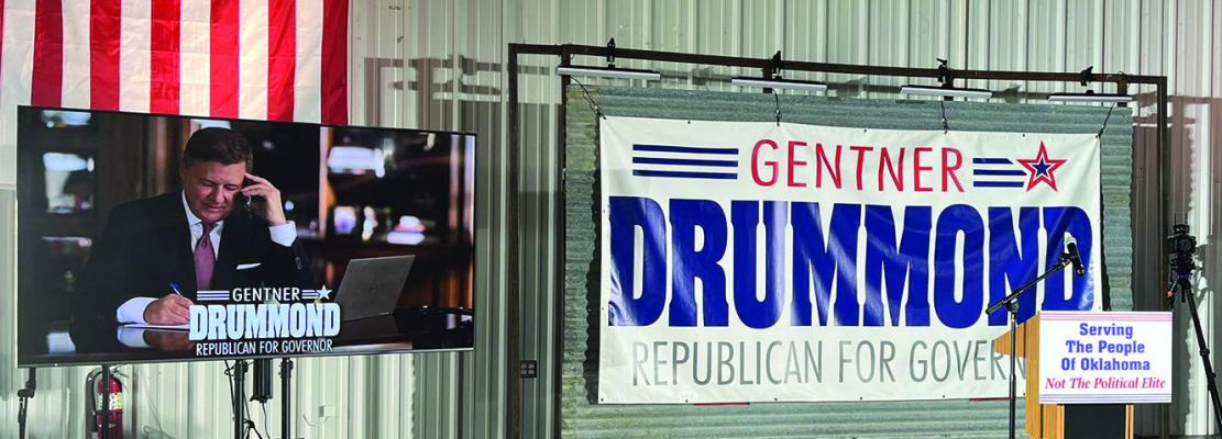DRUMMOND is first into Oklahoma Governor’s race. Cal Day Photo / Tulsa Ch. 6