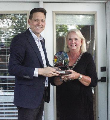 Oklahoma Southeast’s Harolynn Wofford was honored by Lt. Governor Matt Pinnell with the Turkey Hunt Champion Award.