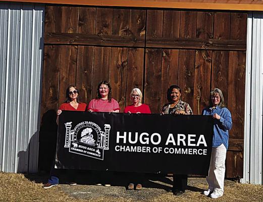 Welcome Sugarhills Farm &amp; Back Porch Bakery as a 2026 new Hugo Area Chamber of Commerce member. How exciting it is to have this bakery/restaurant/beautiful event venue in the area. Even though it’s off the beaten path, it’s an absolute must see! Great signage on Hwy. 70 will take you there. The address can be found on the Facebook page. Members of the Chamber of Commerce recently welcomed Sugarhills with a ribbon cutting ceremony.