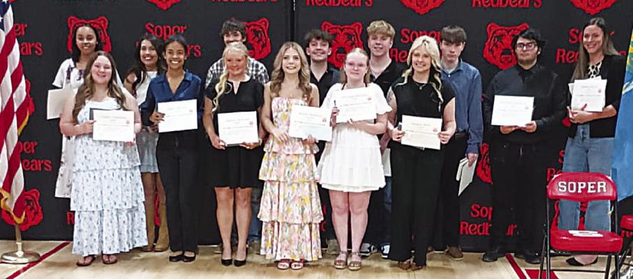 Soper students earn scholarships from Choctaw County Democratic Party