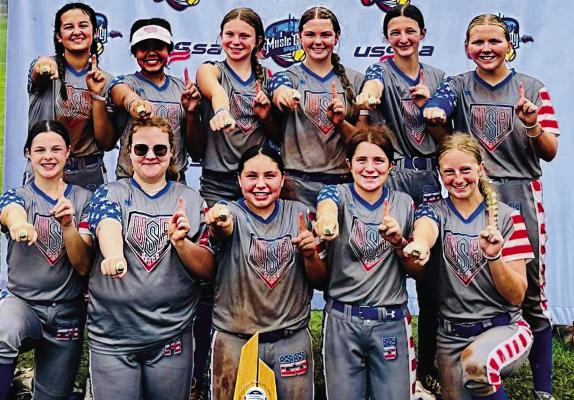 Back Row (l-r) Macey Hoover, Serenity Gooden, Hayli Lyon, Rylee Willis, Abby Johnson, Kabrey Harless. Front (l-r) to Addie French, Kara Norman, Kendall Wesley, Kinley Smith, Hadley Campbell. (Photo Contributed)