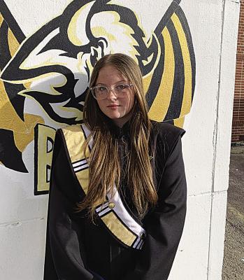 The Hugo Herd of Thunder Band Student of the Week is Allie DeSellier. She is a sophomore at Hugo High School. She has been a member of the Herd of Thunder for three years as a Trumpet player. Allie likes being in band because of the trips they take, being with her friends and playing her instrument. Allie is also a member of the Lady Buffs Varsity Softball team. Her hobbies include reading, listening to music, playing her instrument, hanging out with friends and cleaning.
