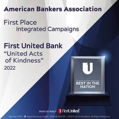 First United Bank honored with National Marketing award