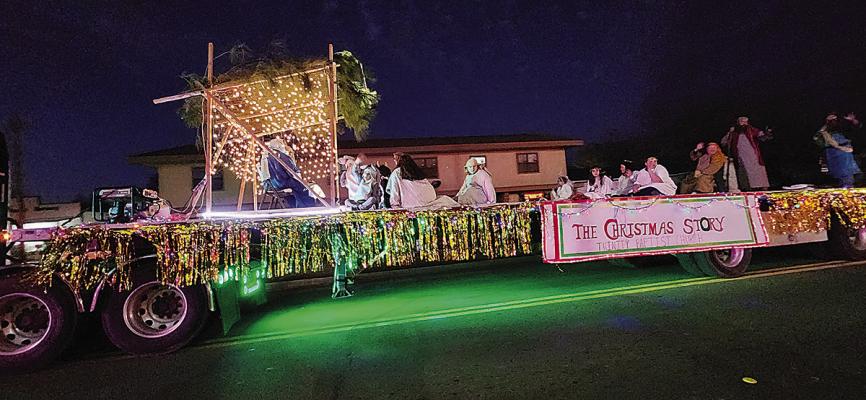 The Hugo Christmas Parade was held Saturday. Parade winners include: Best Decorated – City Body; Second place – Security Bank; Adherence to theme – Cowboy Crossing Church; Best decorated animal – KMZ Heritage Acres; Best Vintage Car – Burly Satterfield; Best ATV – Bryce Scaff.