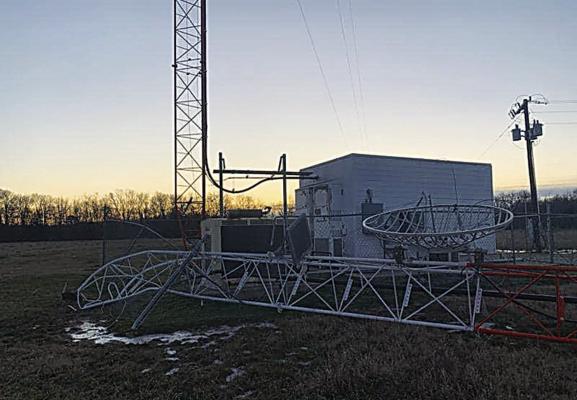 Vandals raze radio station tower