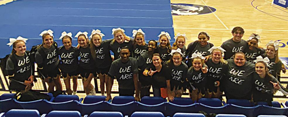 Hugo Varsity Cheer is State bound...