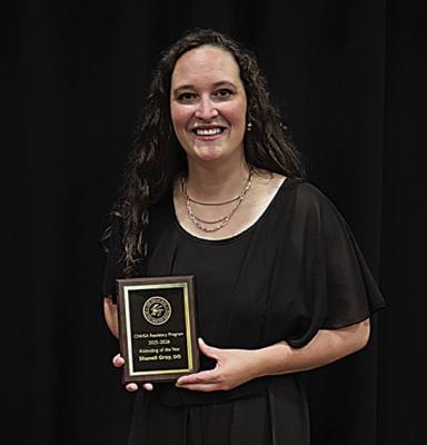 Dr. Shanell Gray voted Attending of the Year by the residents.