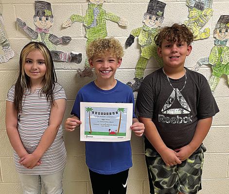 We’re very proud of these Fort Towson Elementary third graders for reaching their Math goals on Study Island: Sawyer Morgan, Jagger Wilson and Graeson Hudson. They are students in Mrs. Cloud’s class and Mrs. Birdsong’s class. Sawyer Morgan, a 3rd grader in Mrs. Birdsong’s class at Fort Towson Elementary, also completed all of her Social Studies standards on Study Island.