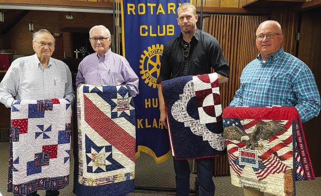 ‘Quilt of Valor’ awards veterans’ quilts during Rotary meeting