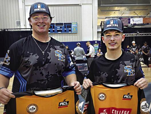 DYLAN CERNERO (left) and JESSE GARDNER from Boswell earn tournament and TV time in Myrtle Beach, S.C. Photo Courtesy Dylan Cernero