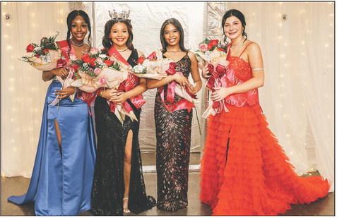 Miss Boswell and her court (l to r): Rhyanna Williams, Miss BHS Breah Williams, Nakiyah James and Addy Testerman.