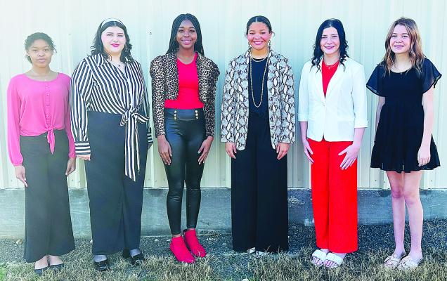 Six young ladies vie for crown...