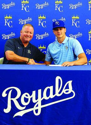 Kamden Edge, of NOC Tonkawa and a former Boswell graduate, has been drafted in the 20th round of the MLB draft by the Kansas City Royals. More can be found on today’s Sports, page 1B. Contributed Photo