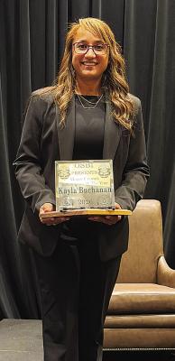 Choctaw County Sheriff’s Deputy and school resource officer, Kayla Buchanan was recently named Major Crimes Investigator of the Year by the Oklahoma State Bureau of Investigation. Congrats, Kayla!