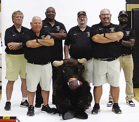 Coaches include: Danny Groat, Mark Rosa, Donald Dangerfield, Brad Greer, head coach Scott Schier and Tra Edwards.