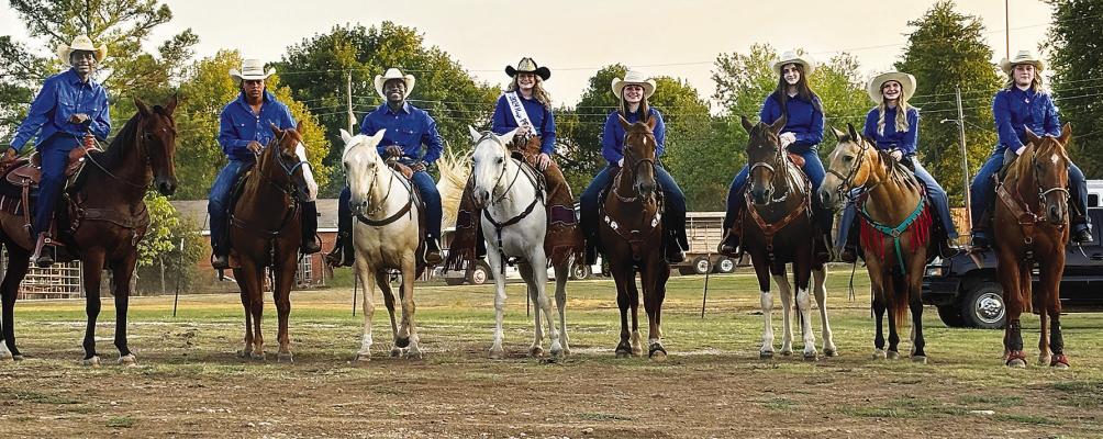 Members of the Hugo FFA Pivot Team , include (l to r): Dae’Marrius Freeman, Jamari Scroggins, D’Airreon Jeffries, Avery Mitchell, Tatum Fancher, Jaleigh Loper, Aubree Edwards and Susanna Brown.