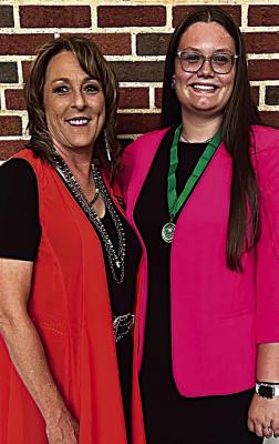 Misty Mills, Choctaw County 4-H Educator, with Kate Clifton.