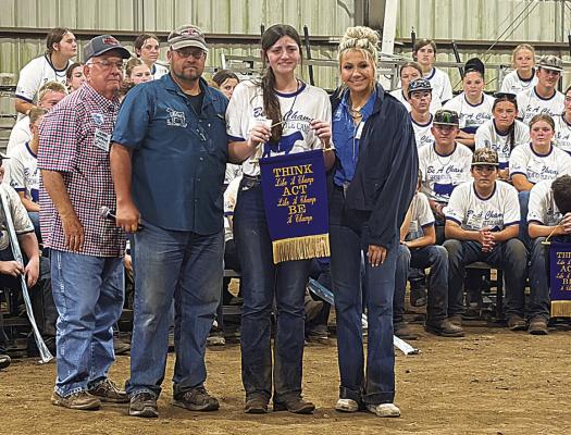 Pictured are (l to r): Jerry McPeak, Jason McPeak, Jaleigh Loper and Sadie Robinson.