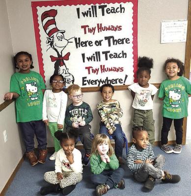 Students at Horace Mann 3 Head Start recently celebrated Dr. Seuss week.
