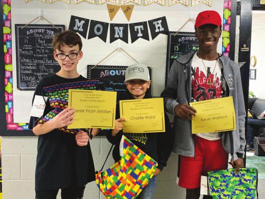 Hugo Middle School names Students of the Month