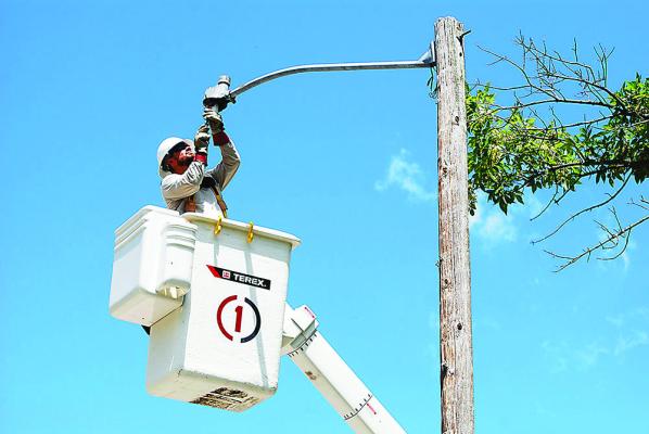 PSO brings better, brighter street lights to Hugo