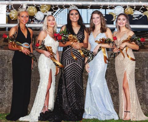 Hugo 2020 Homecoming Queen and her Court...