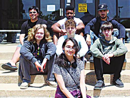 TEAM MEMBERS pictured are: Samantha Scott, Jagger Manuel, Kyland Hammons, Ty Priddy, Andrew Pharish, Deshon Rose, Tim Hutchinson.