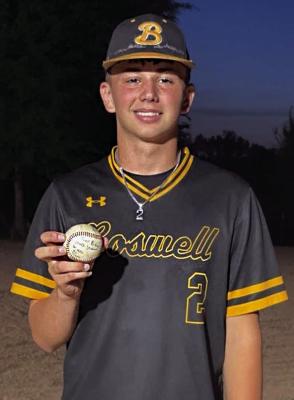 TRACER RUTLEDGE recently joined THE HUNDRED STRIKEOUT CLUB after he fanned his 100th batter of the current baseball season for the Boswell Scorpions. Rutledge is a Sophomore. Photo Contributed