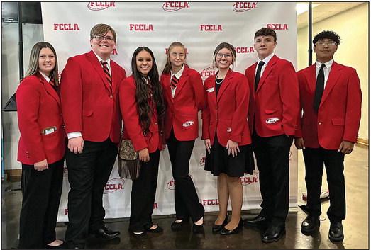 Pictured (left to right): Clayci Carter; Beckett Bailey; Gracie Sam; Dakota Logan; Zayda Penner; Haylen Wade and Ivan Guerrero.