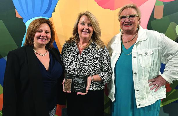 Pictured: Rachel Hutchings, Leadership Oklahoma Program Chair, Skiatook; Debbie Partin, Class 36, Hugo; Sammye Cravens, Leadership Oklahoma Board Chair, Oklahoma City