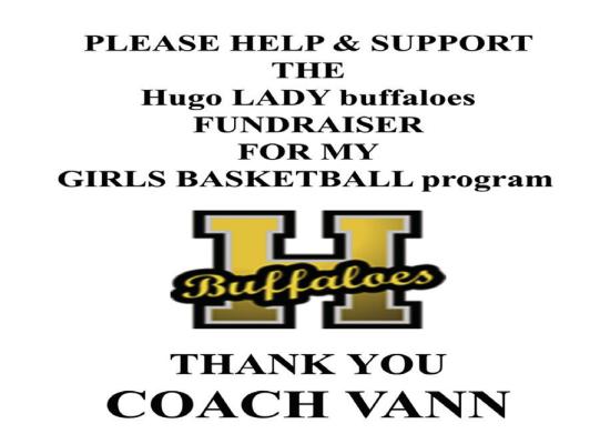 Hugo Lady Buffs working hard to raise money