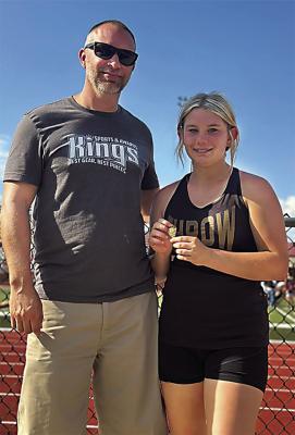 Avery Daniels with Coach Carpino