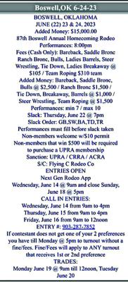 Schedule of Events