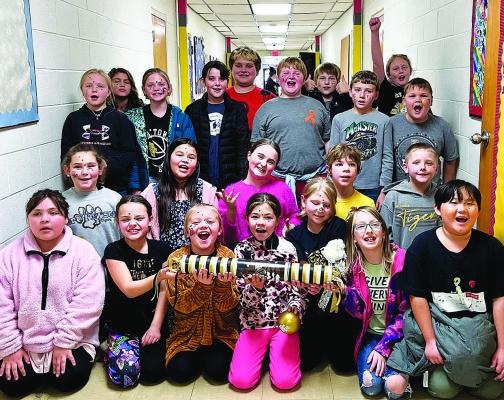 Bott om right: The third grade students from Fort Towson Elementary were very happy to win the Spirit Stick during the Homecoming Pep Rally last week. They worked hard practicing their class chant with their teachers, Katherine Cloud and Julie Birdsong, and that practice paid off.