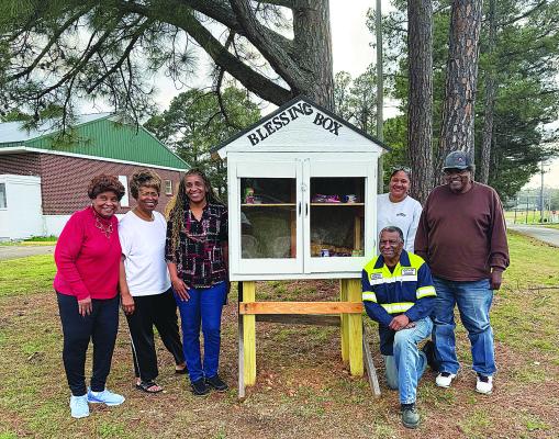 The Washington Community Center board of directors has announced their newly- constructed Blessing Box, located at 400 W. Bissell St. Washington Community Center has been a staple in the community for many years and continues to strive to serve, support and strengthen the community. Pictured are: Sharon Johnson, Bernice Hotchkins, Katrina Bills, Leah Thomas, Albert Frazier and Lorenzo Black.