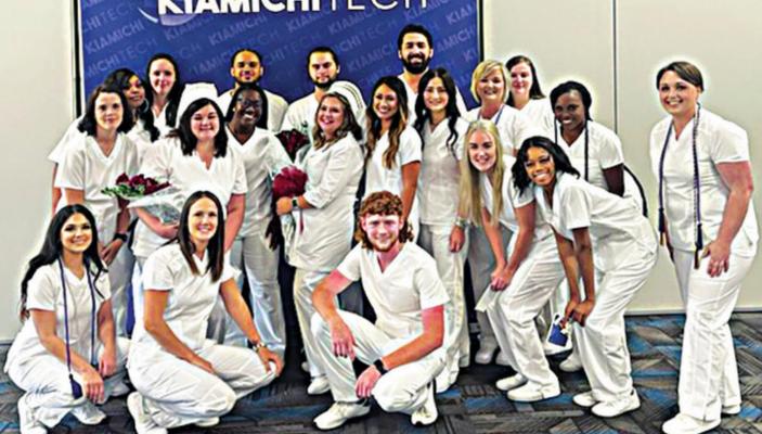 Pictured: Aimee Castle, Brandi Mooneyham, Michael Lick, Amy Coleman, Instructor April Mauldin, Dominique Harrison, Jammie Blankenship, Emily Kok, Mollye Vincent, Miranda Alexander, Brakeisha Mitchell, Ashley Makerney, Savanna Piper, Makayla Moore, Katesha Braxton, Opal Carter, Javin Cary, Hayden Russell, Michael Enox, Faith Newsome.