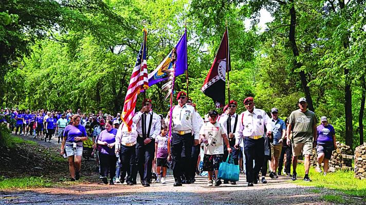 The Choctaw Honor Guard will lead the 2026 Trail of Tears Memorial Walk on Saturday, May 16 which will begin at the historic Choctaw Capitol Grounds at Tvshka Homma. Photo Courtesy / Choctaw Nation of Oklahoma